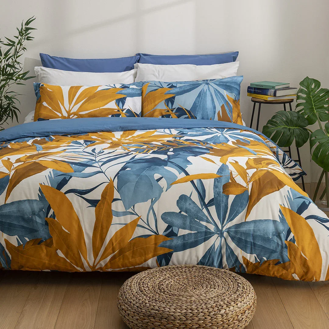 Completo Letto Matrimoniale in Cotone con Stampa Digitale - Fantasia Samoa Multicolor - Image 3