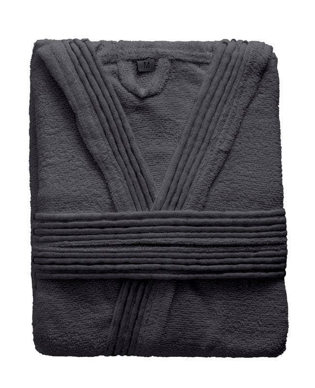 LUXURY COLLECTION DI MAESTRO Accappatoio in Puro Cotone con Cappuccio - Tinta Unita Antracite - Image 6
