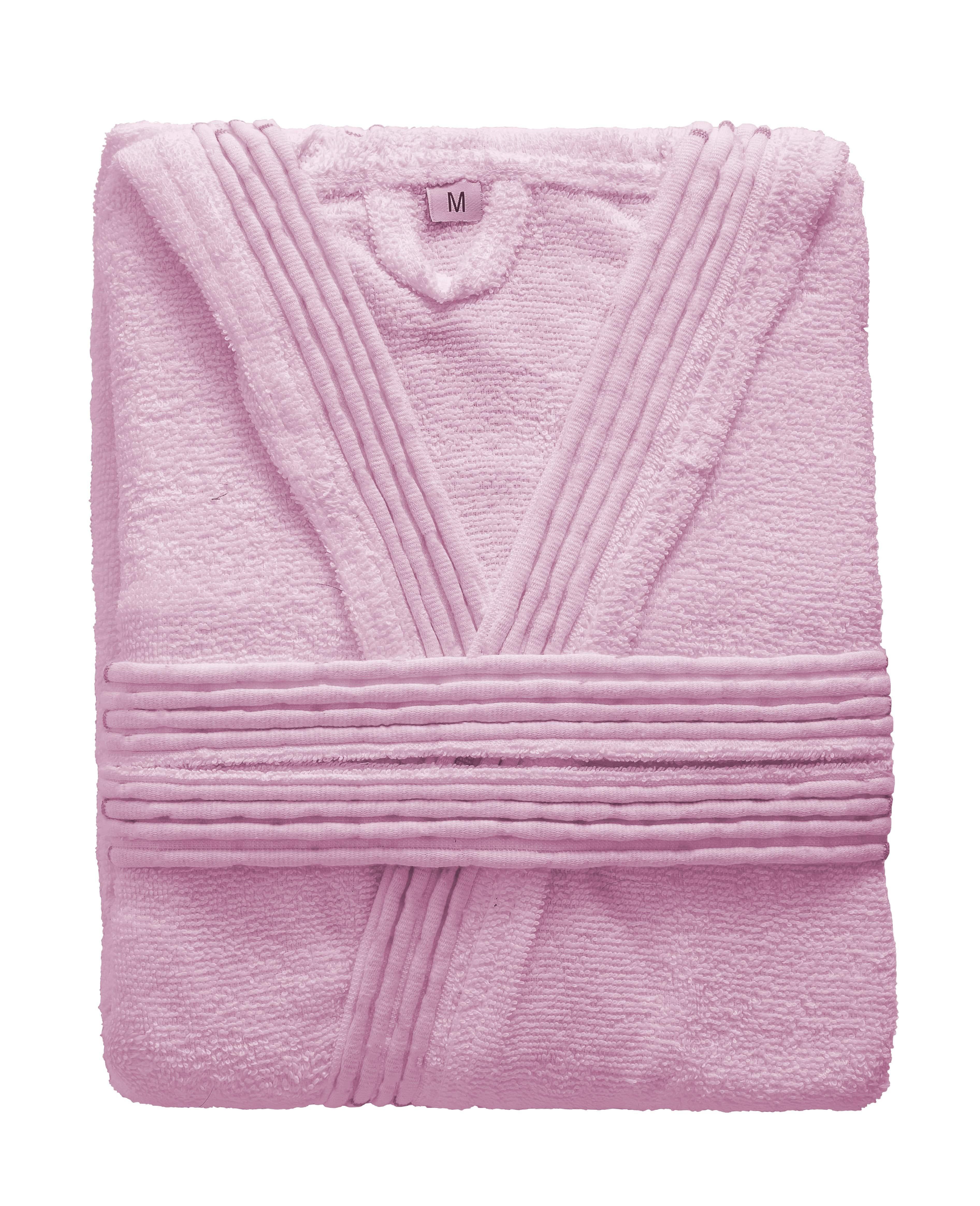 LUXURY COLLECTION DI MAESTRO Accappatoio in Puro Cotone con Cappuccio - Tinta Unita Fucsia - Image 6