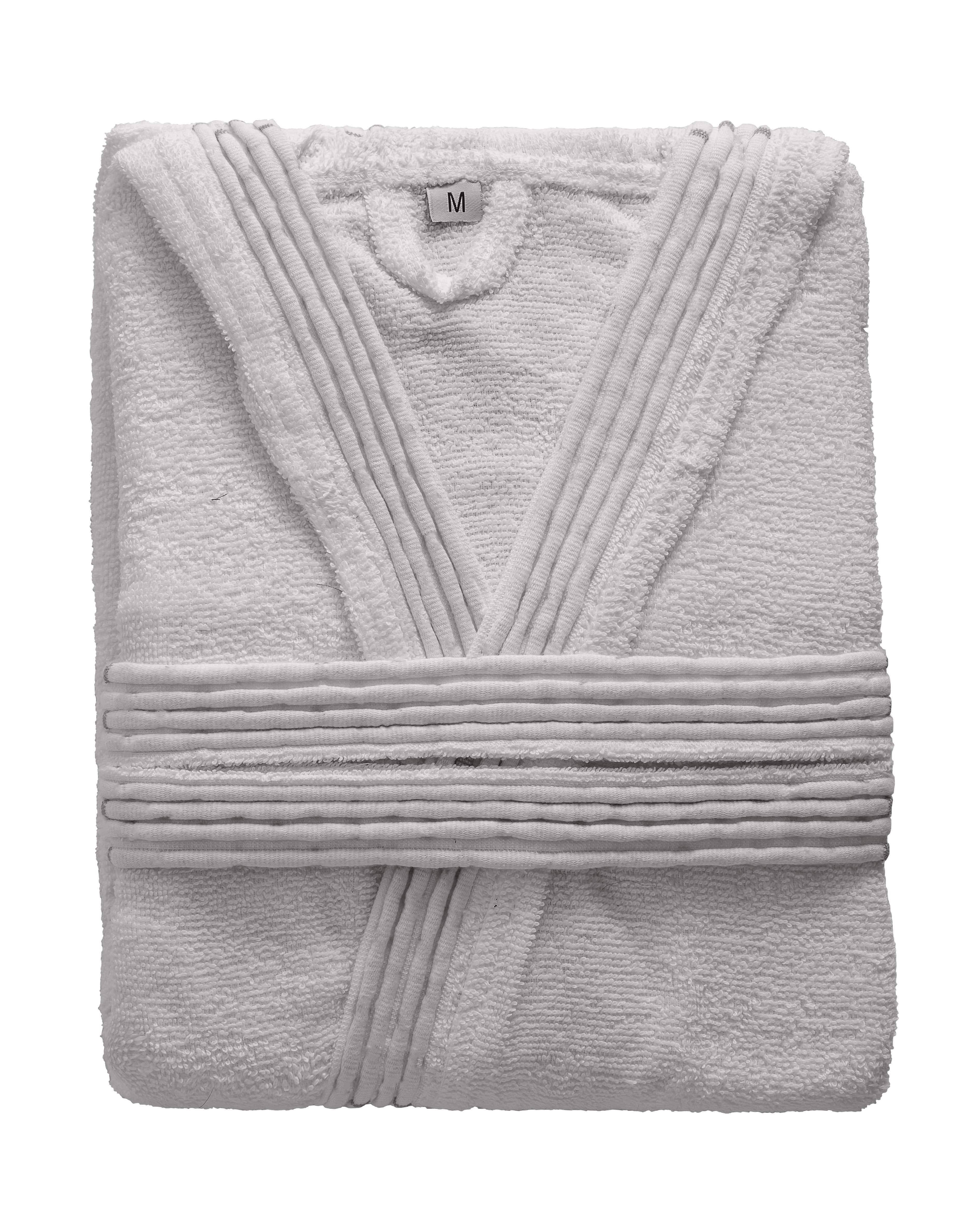 LUXURY COLLECTION DI MAESTRO Accappatoio in Puro Cotone con Cappuccio - Tinta Unita Perla - Image 6