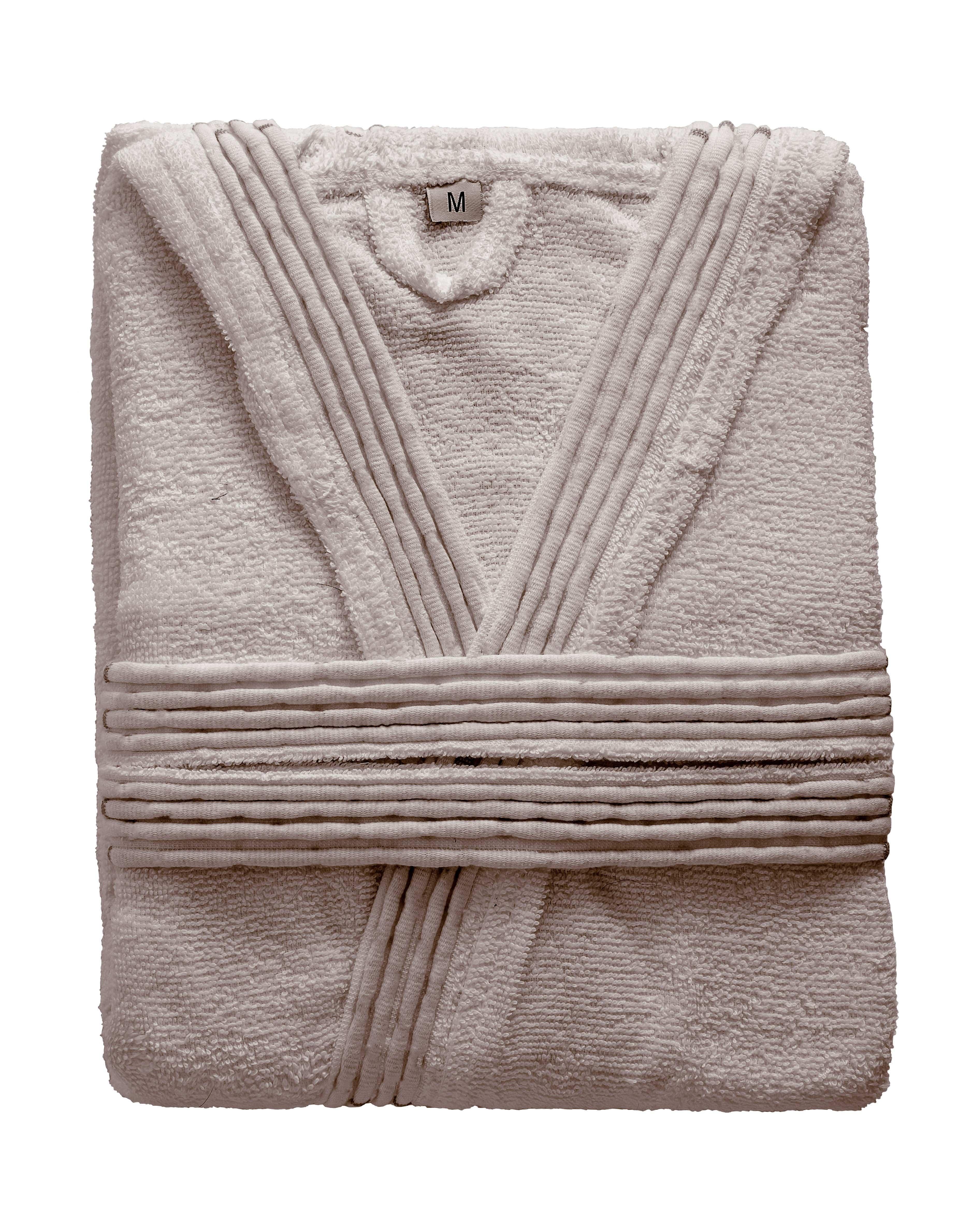 LUXURY COLLECTION DI MAESTRO Accappatoio in Puro Cotone con Cappuccio - Tinta Unita Tortora - Image 5