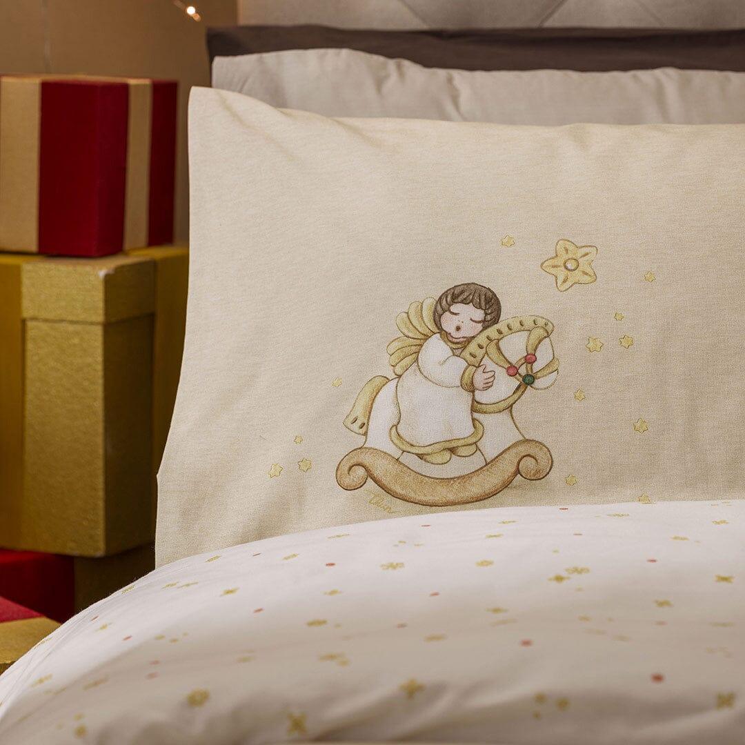 THUN® Completo Letto Singolo con Stampa Digitale - Fantasia Natale Angel Vanilla - Image 3